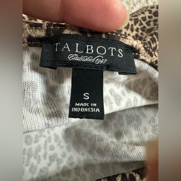 Talbots Leopard Print Sleeveless Dress size S - Picture 3 of 6